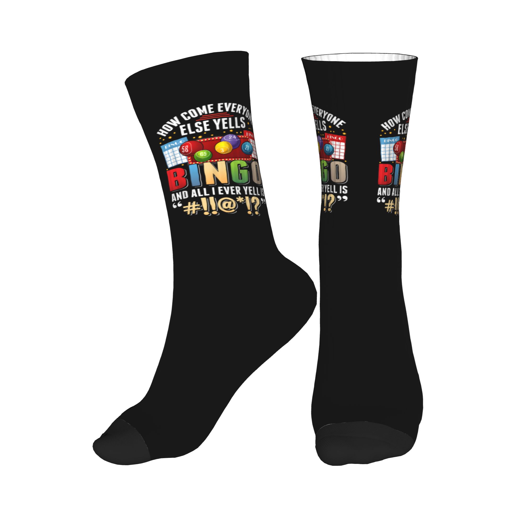 Dress Sock Men - Bingo Player Humor Sarcastic Quotes Dress