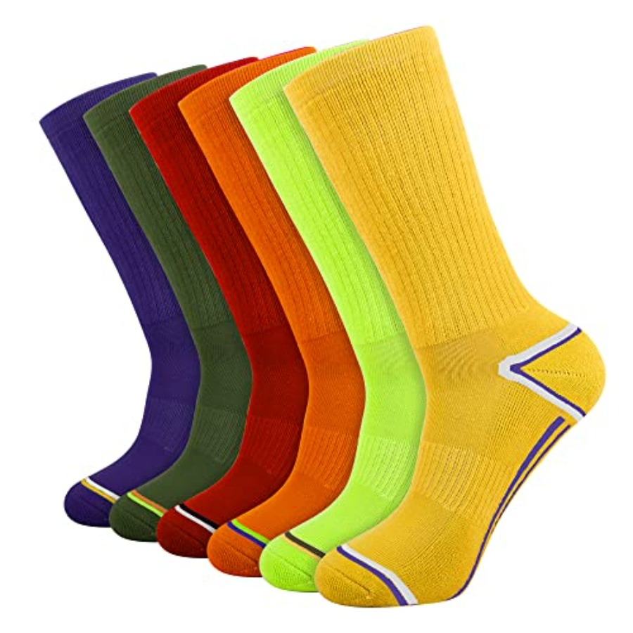 Athletic Sock Cushion - Mens 6 Pack Athletic Performance Cushion