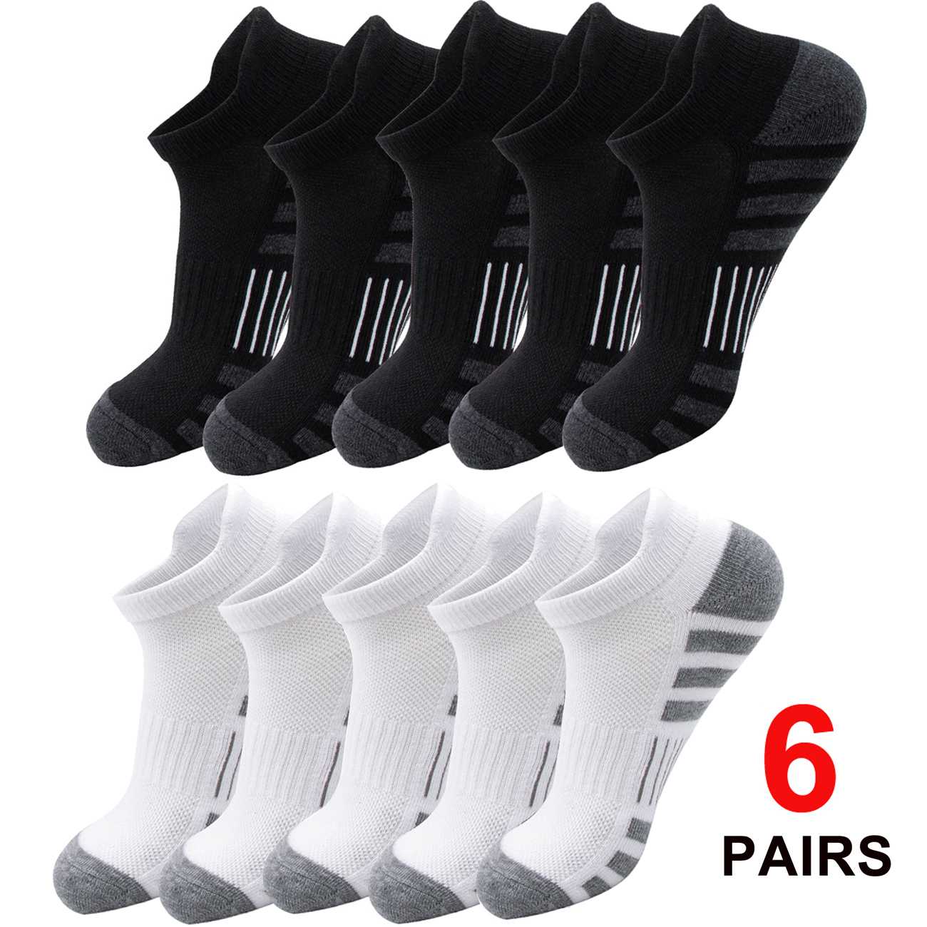 6/24 Pairs Cushioned Breathabl - No Show Sock Women review and price