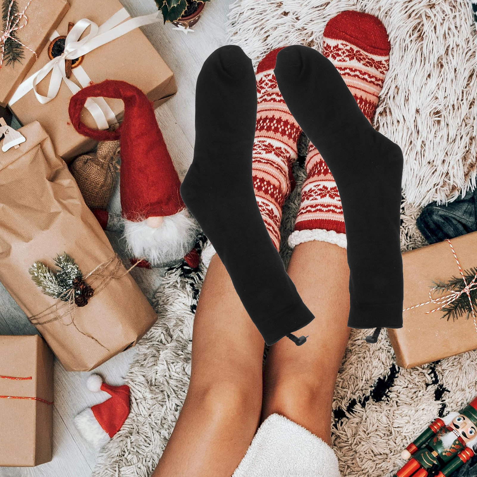 1Pair Battery Heated Socks Ele - Thermal Sock Winter review and price