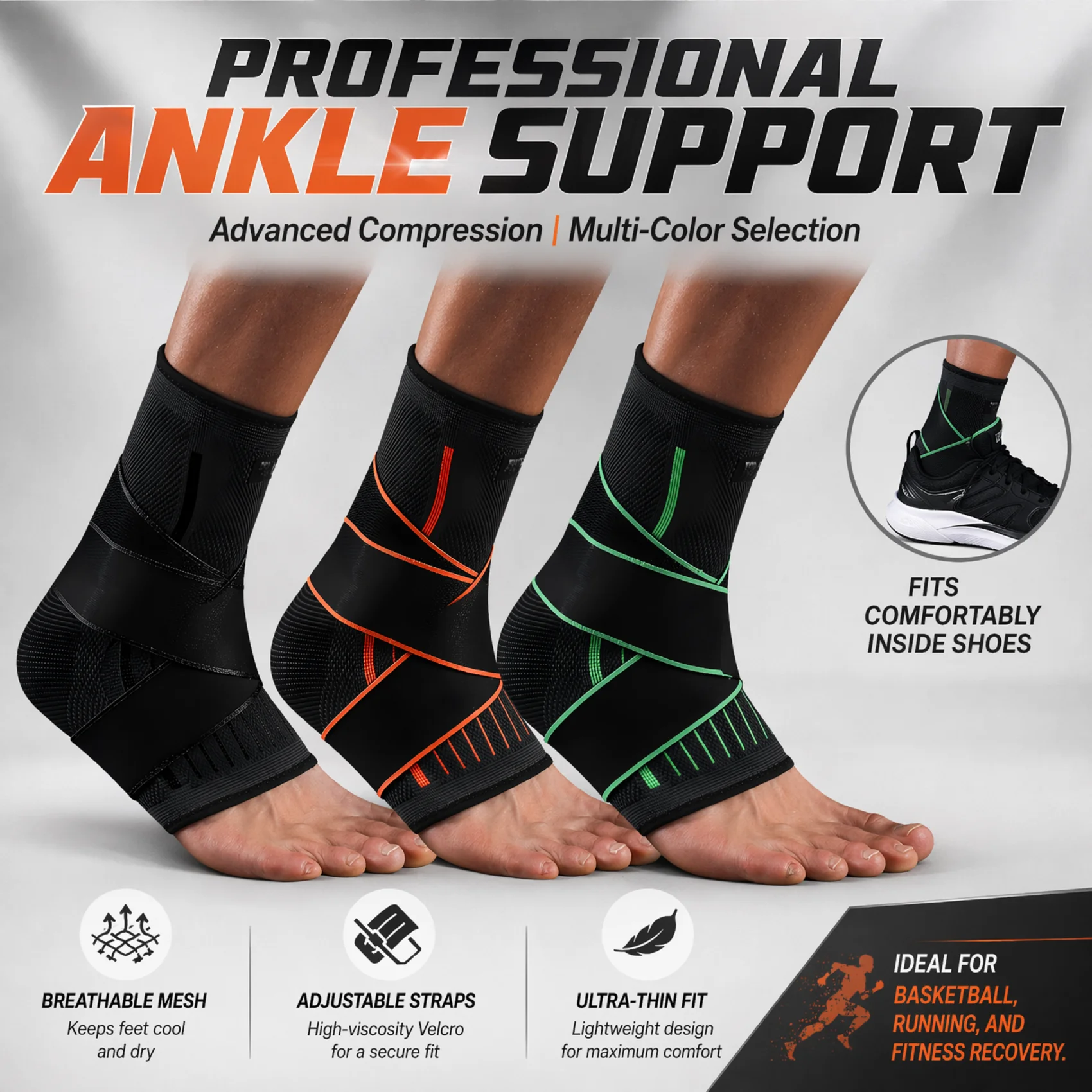 Breathable Compression Ankle B - Ankle Brace Sock review and price