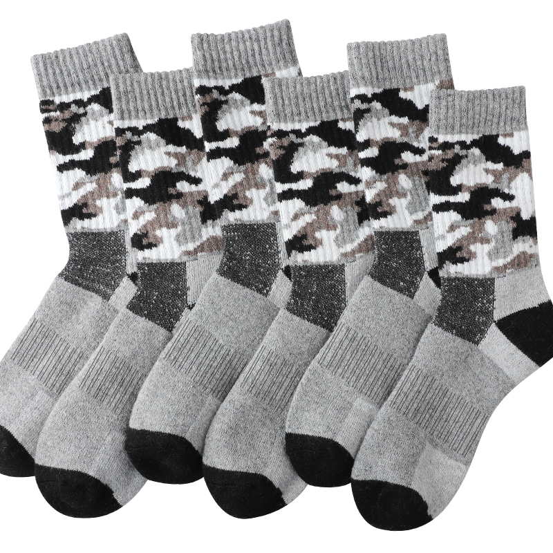 4Pairs Thick Gray Camouflage S - Wool Hiking Sock review and price