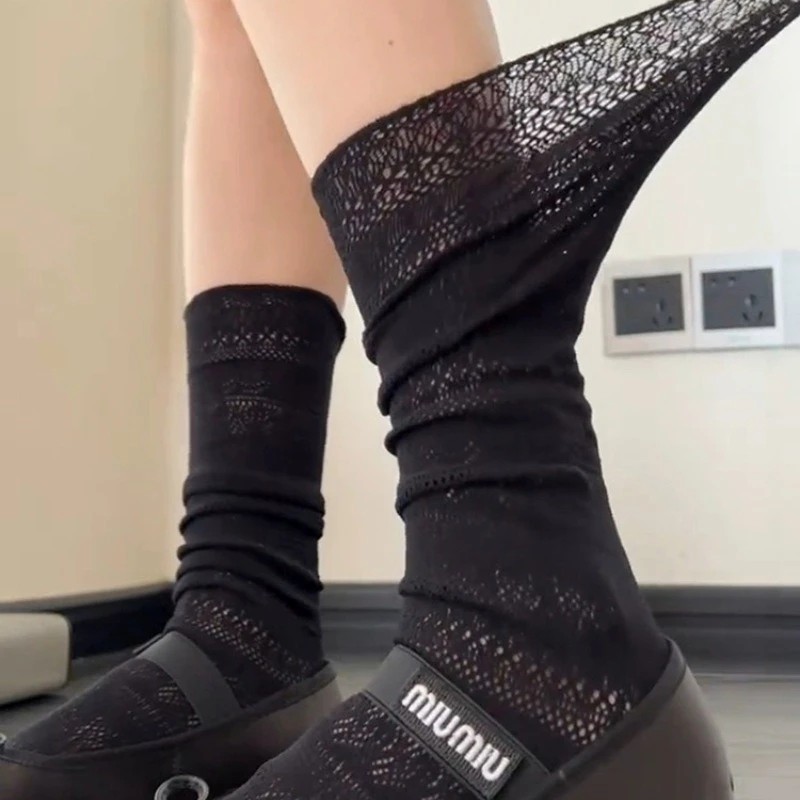 1/4 Pairs Women Lace Trimmed K - Knee High Sock Women review and price