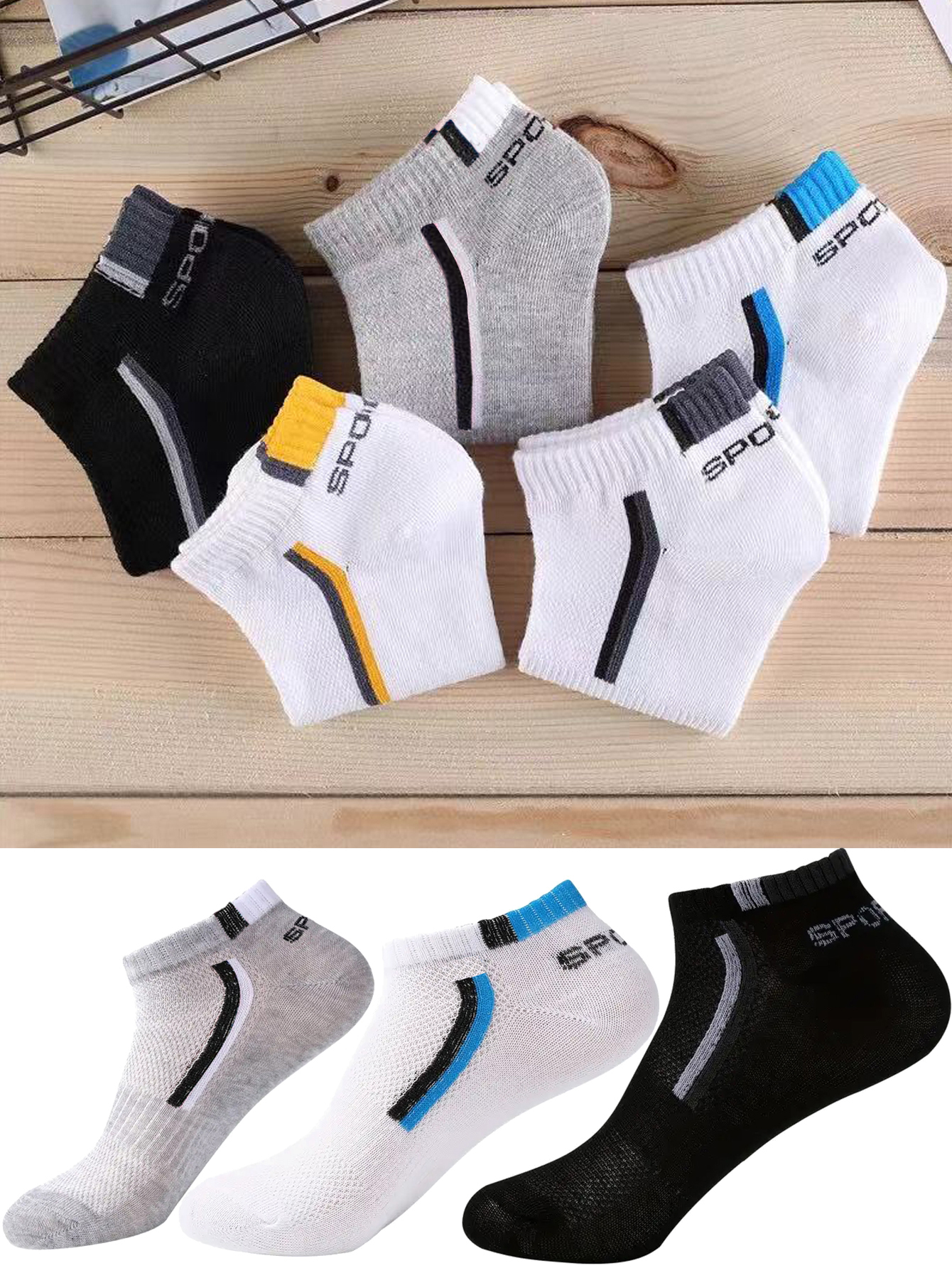 5/40 Pairs Mens Ankle Boat Soc - Ankle Sock Low Cut review and price
