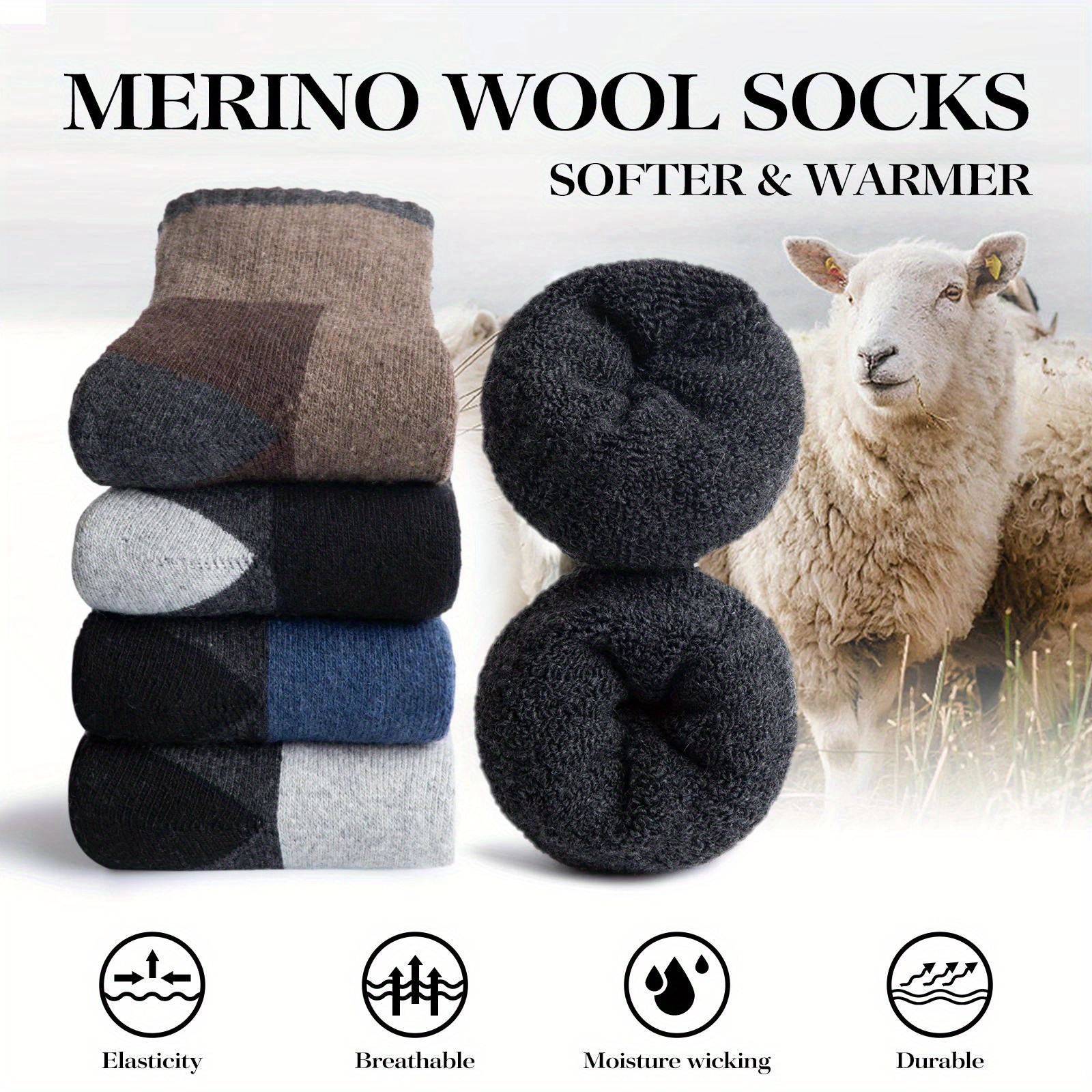 Winter Merino Wool Socks Thick - Wool Hiking Sock review and price