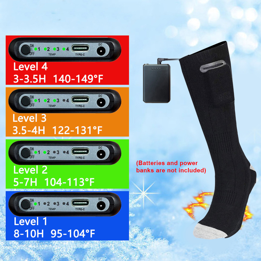 Heat Battery Electric Heated S - Thermal Sock Winter review and price