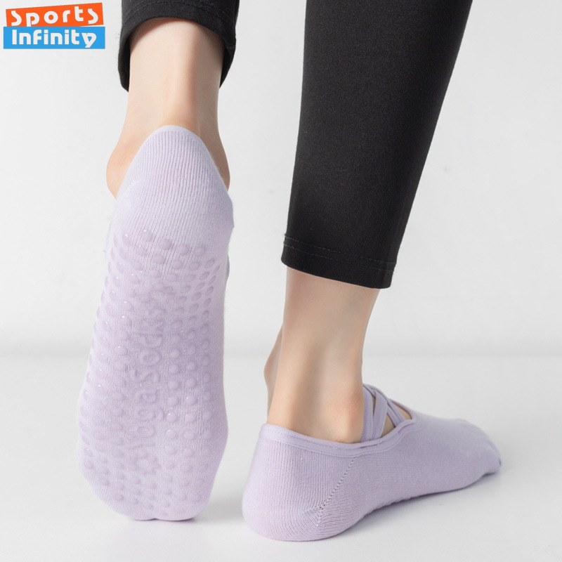 Fashion Cross Straps Backless  - Grip Sock Yoga review and price