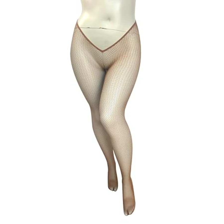 V-Cut Skintone Gold Glitter Fi - Fishnet Stocking Women review and price