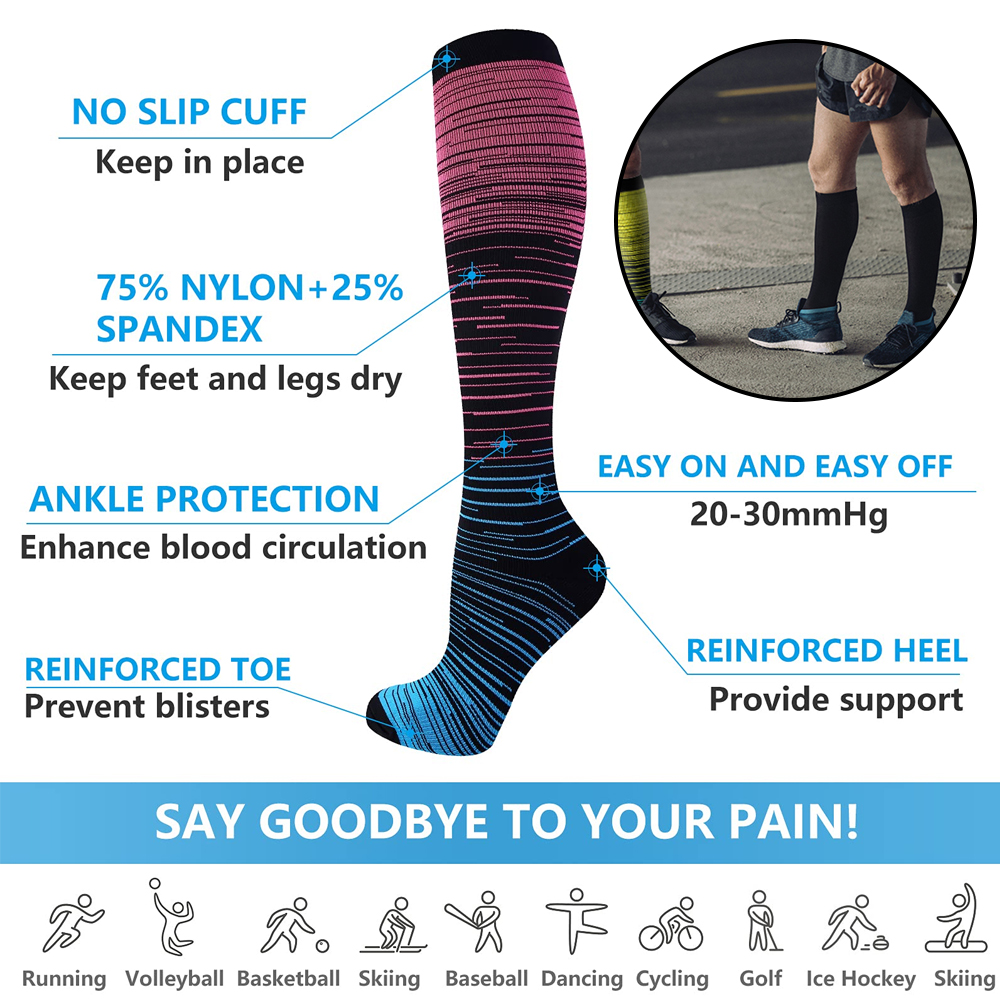 GOMOREON 6Pairs Compression So - Compression Sock Medical review and price