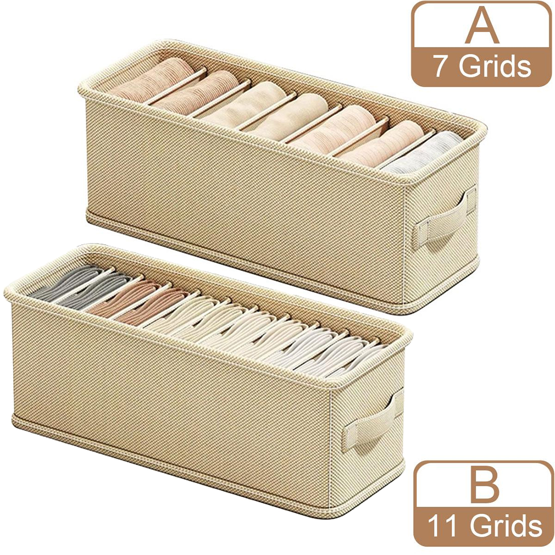 6/7 Grids Drawer Organizer Bra - Sock Organizer Tray review and price