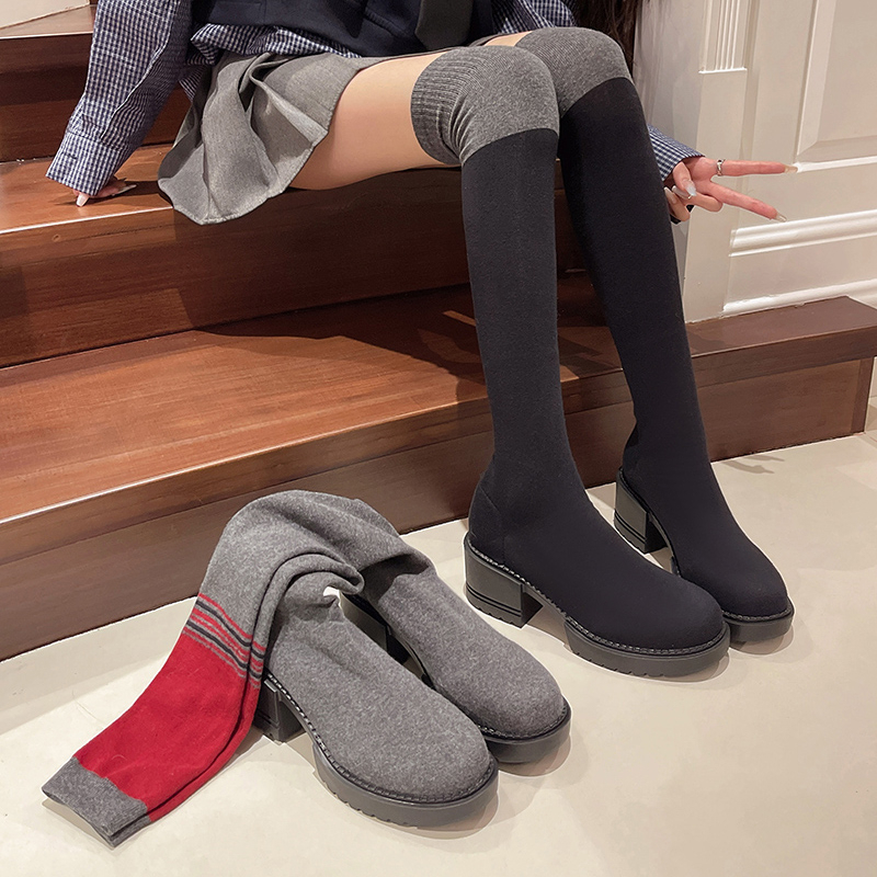 2025 New Women's Shoes High Bo - Knee High Sock Women review and price