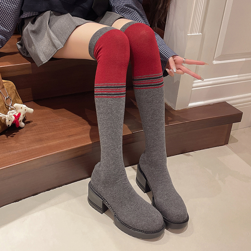 2025 New Women's Shoes High Bo - Knee High Sock Women review and price