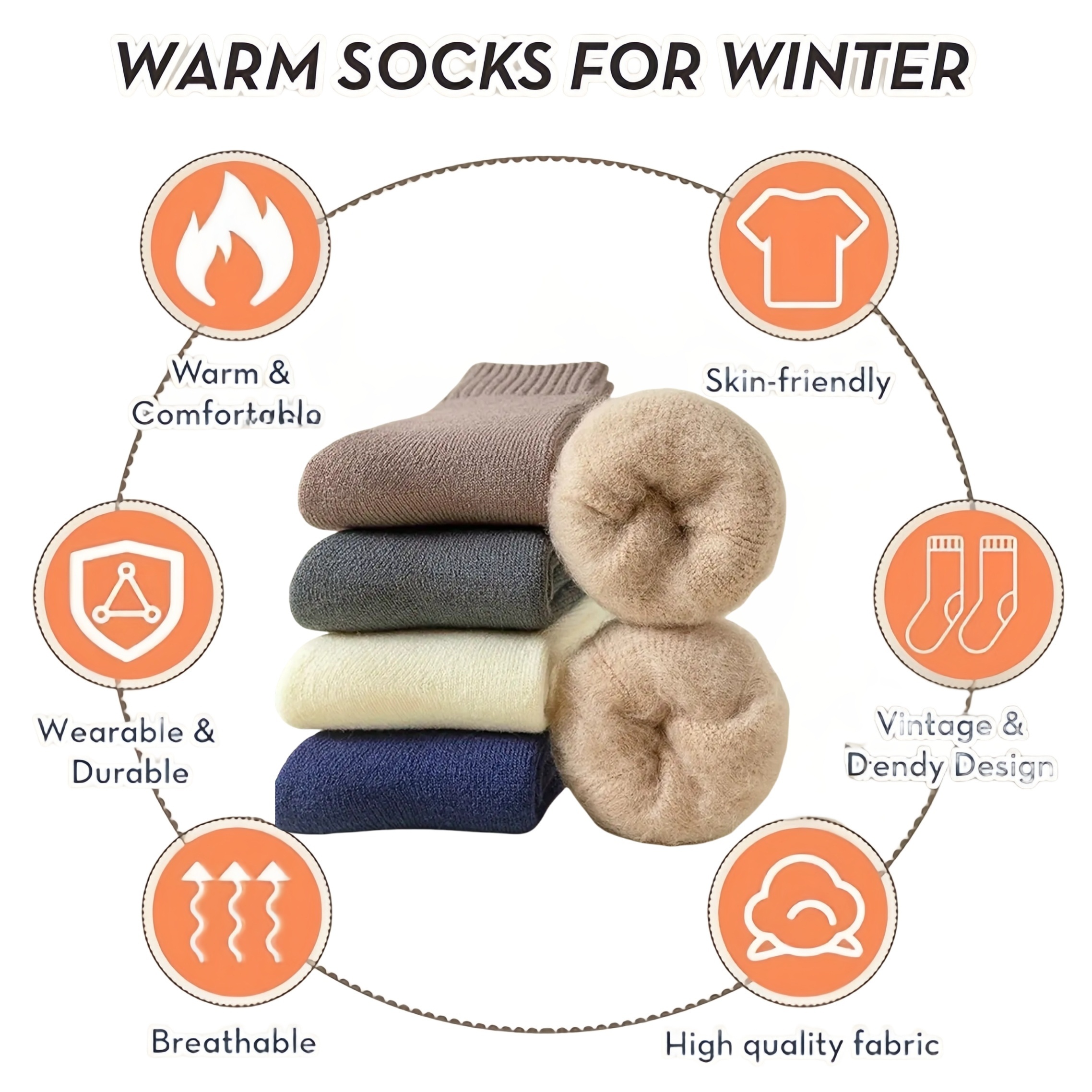 Three Pairs of Men'S Black Soc - Thermal Sock Winter review and price