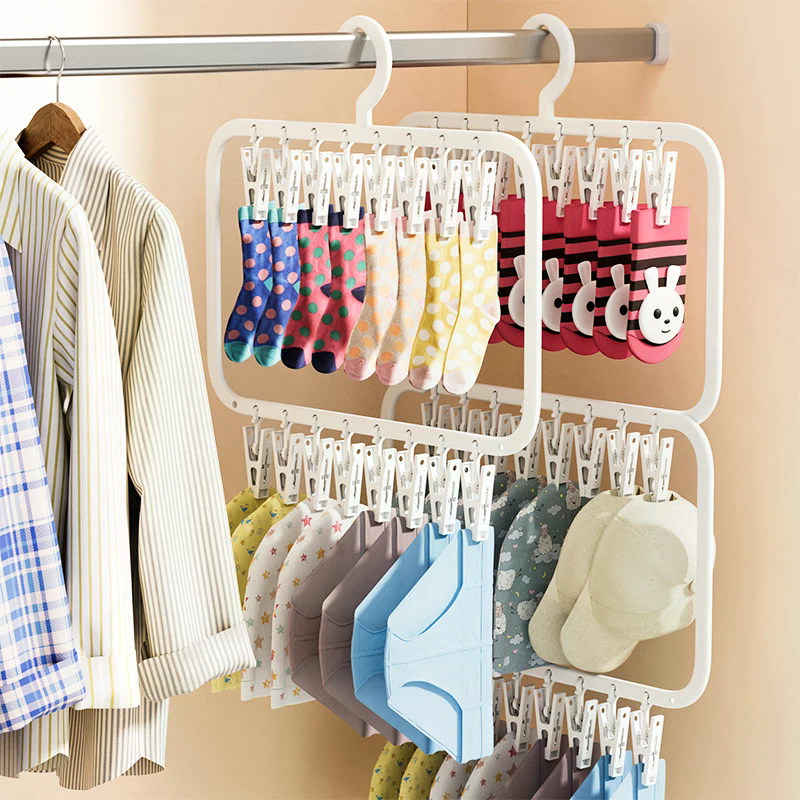Multi-clip Sock Drying Rack Mu - Sock Organizer Tray review and price